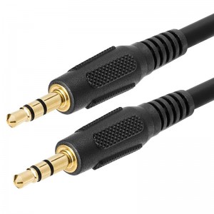 3.5mm AUX Male to Male Stereo Audio Cable Auxiliary Headphones Cord MP3 PC - 6 Feet gold plated