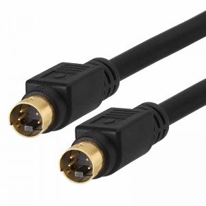 S-Video Cable Gold-Plated (SVHS) 4-PIN SVideo Cord