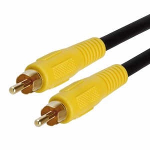 RCA Subwoofer Cable (1 RCA Male to 1 RCA Male Composite Audio/Video Cord) S/PDIF Coaxial Cable, Digital Audio Cable for AV Receivers, Hi-Fi Systems