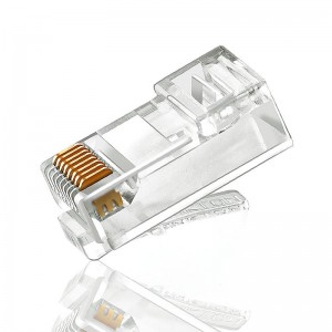 CAT5 CAT5E CAT6 Connector 8P8C UTP Gold Plated Ethernet Crystal Head